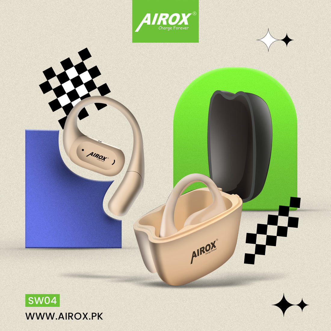 Airox OWS4 Wireless Earbuds with In Ear Design